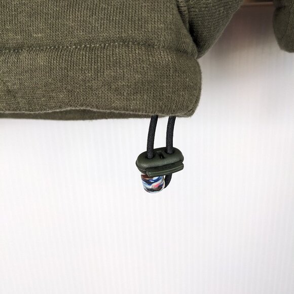 Wasted Collective Green Quilted Jacket Chore Barn Coat  Stitched Design Small - Picture 6 of 12